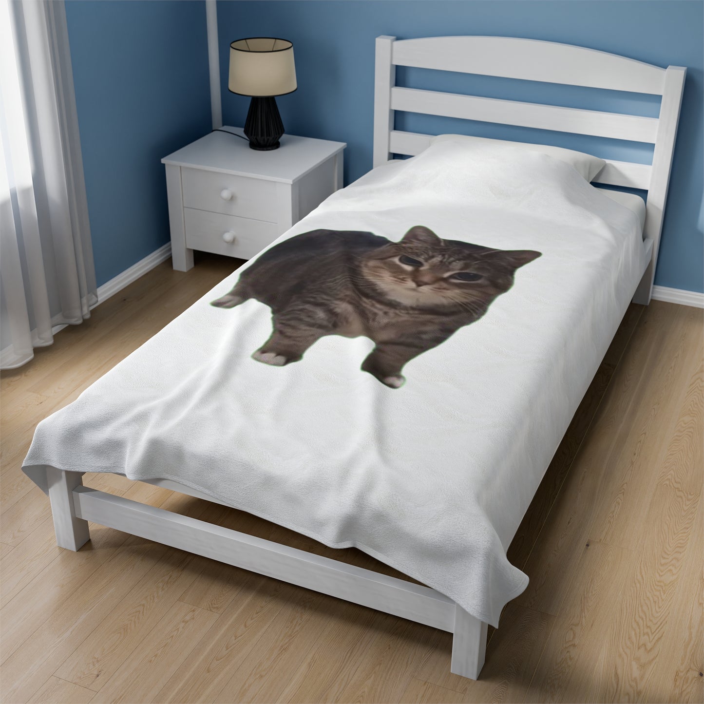 Cozy OIA AI Cat Velveteen Plush Blanket - Perfect Gift for Cat Lovers