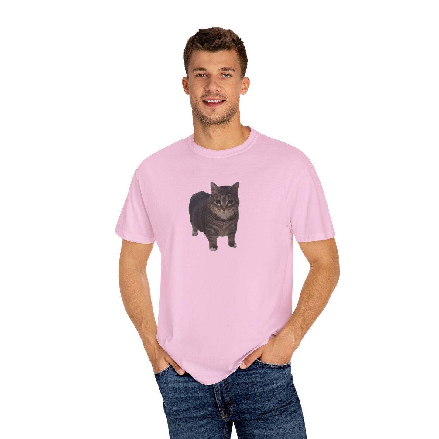 Unisex Garment-Dyed T-shirt OIA AI cat large logo