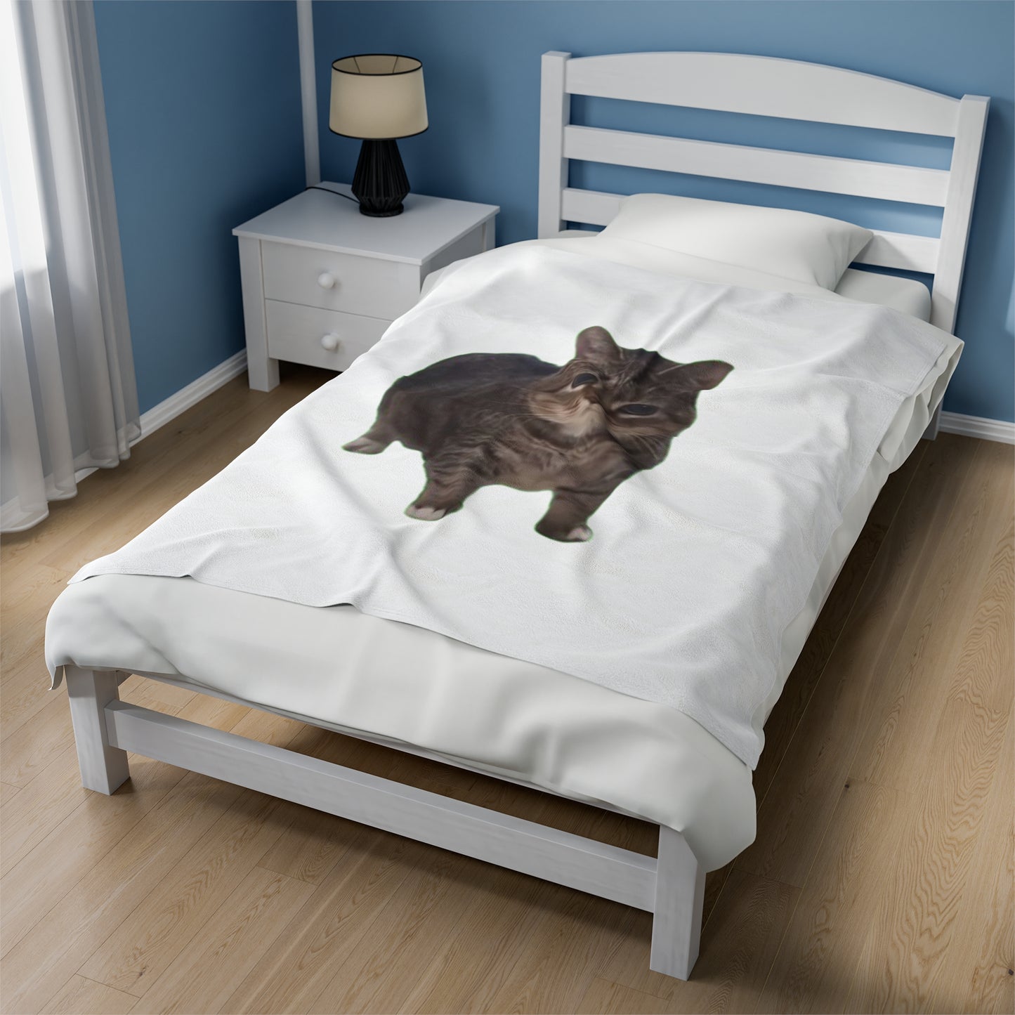 Cozy OIA AI Cat Velveteen Plush Blanket - Perfect Gift for Cat Lovers